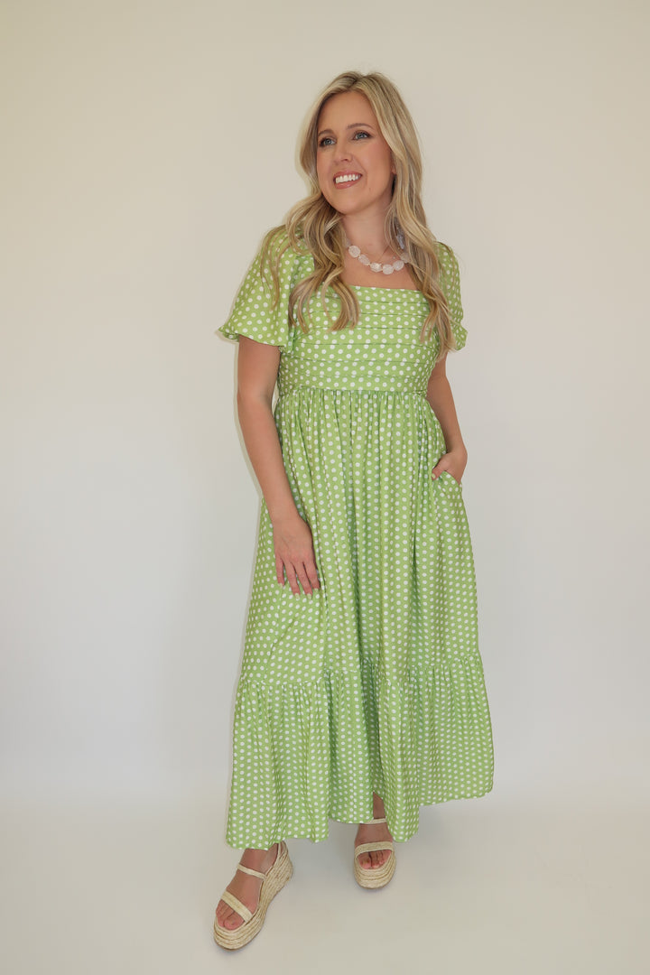 Spot On Midi Dress - The Pink Tulip Clothing