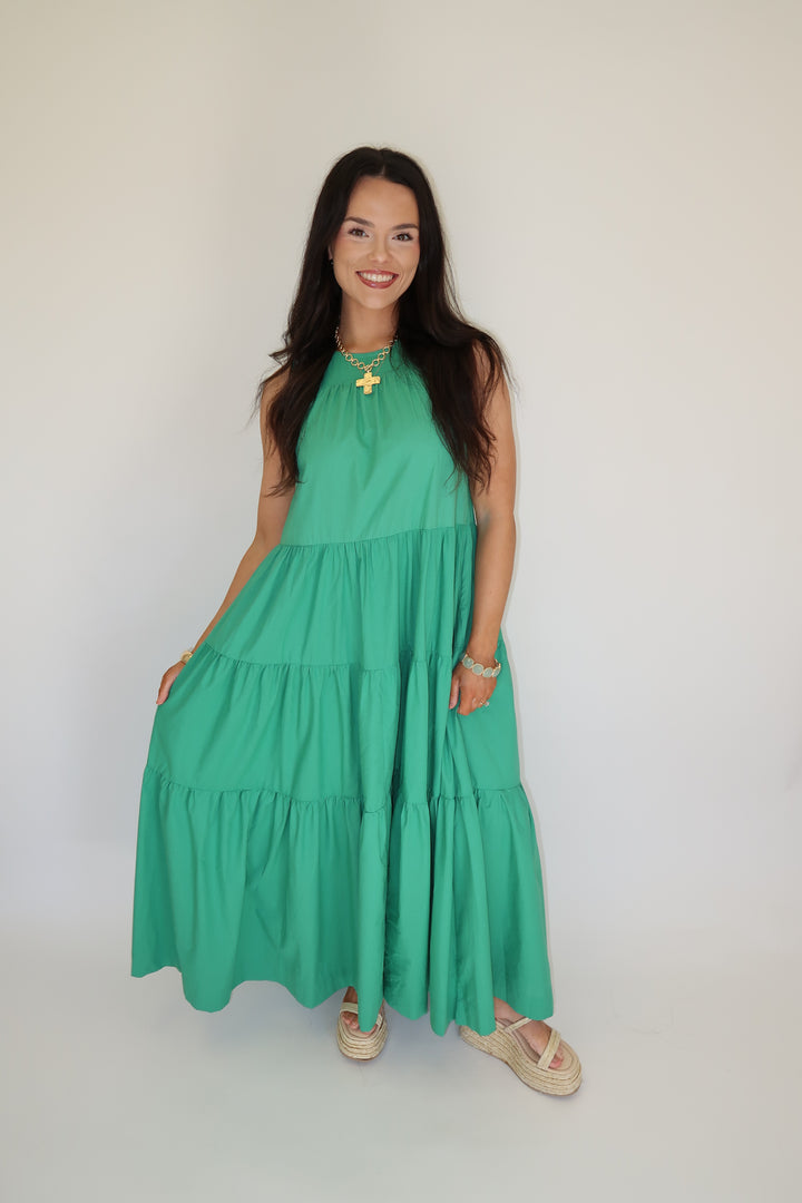 Garden Stroll Midi Dress - The Pink Tulip Clothing