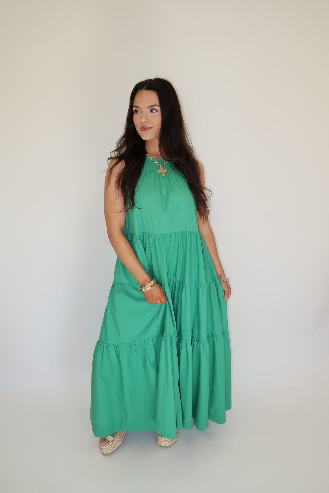 Garden Stroll Midi Dress - The Pink Tulip Clothing