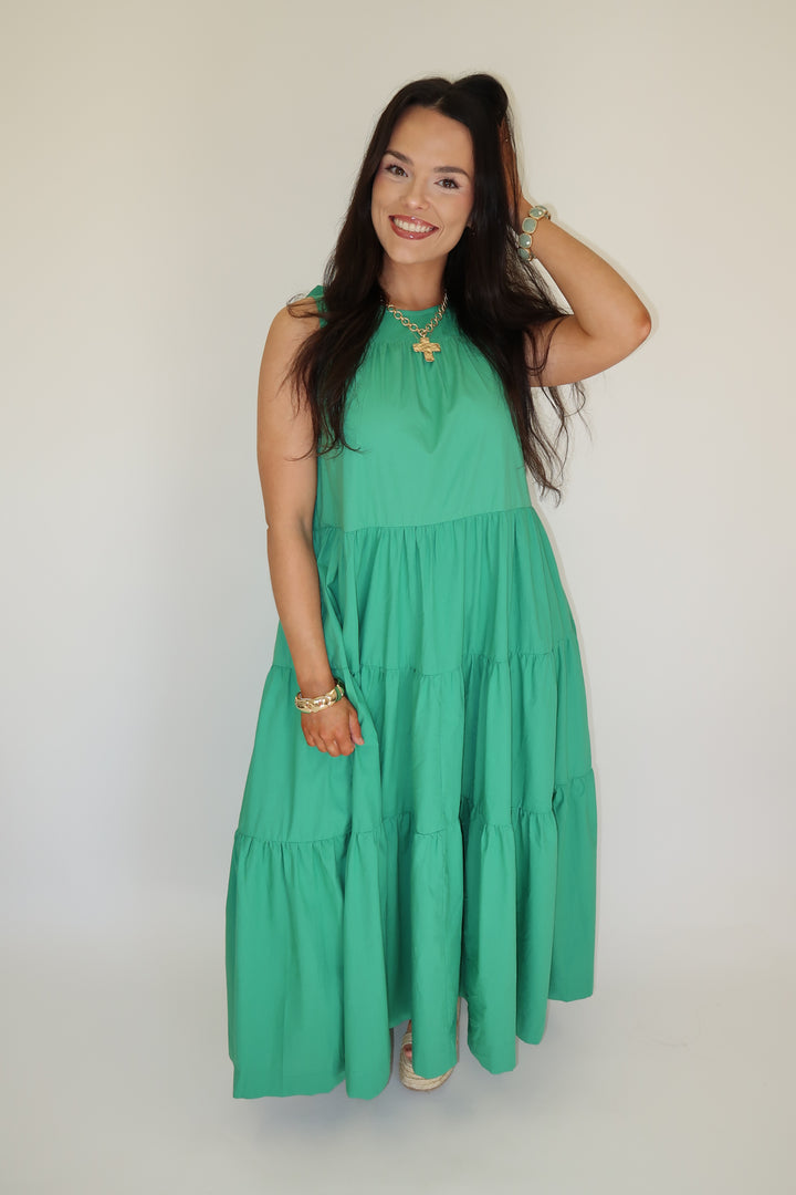 Garden Stroll Midi Dress - The Pink Tulip Clothing