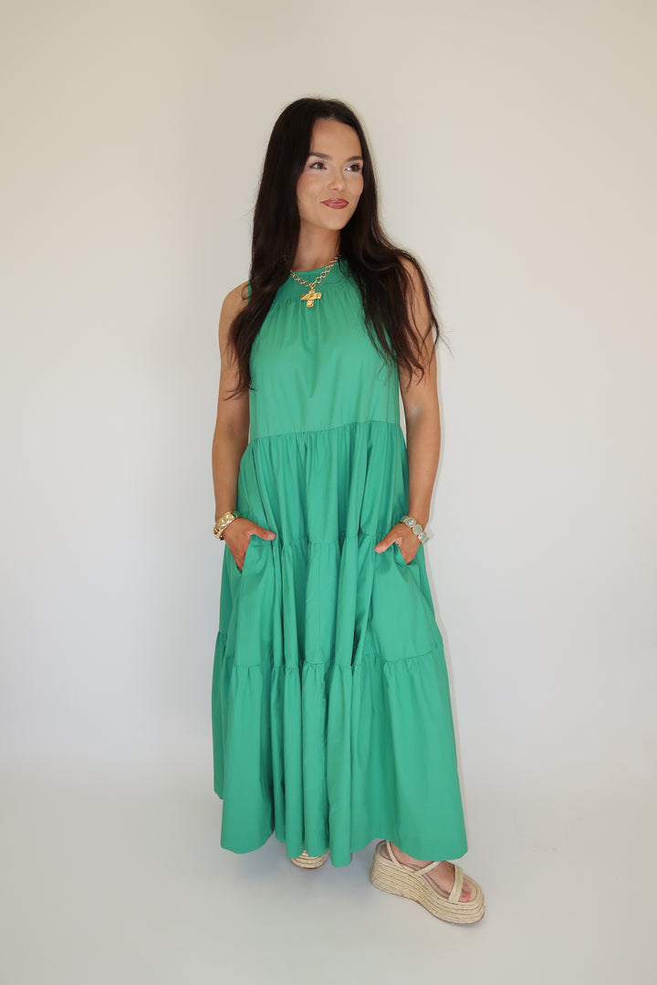 Garden Stroll Midi Dress - The Pink Tulip Clothing