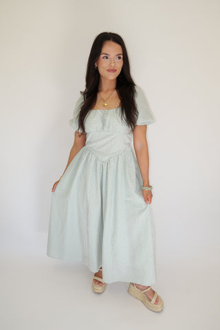 Sunday Picnic Midi Dress - The Pink Tulip Clothing