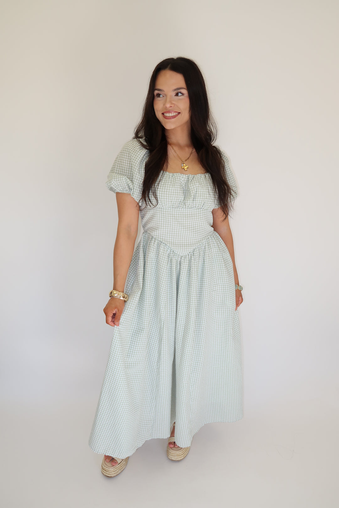 Sunday Picnic Midi Dress - The Pink Tulip Clothing
