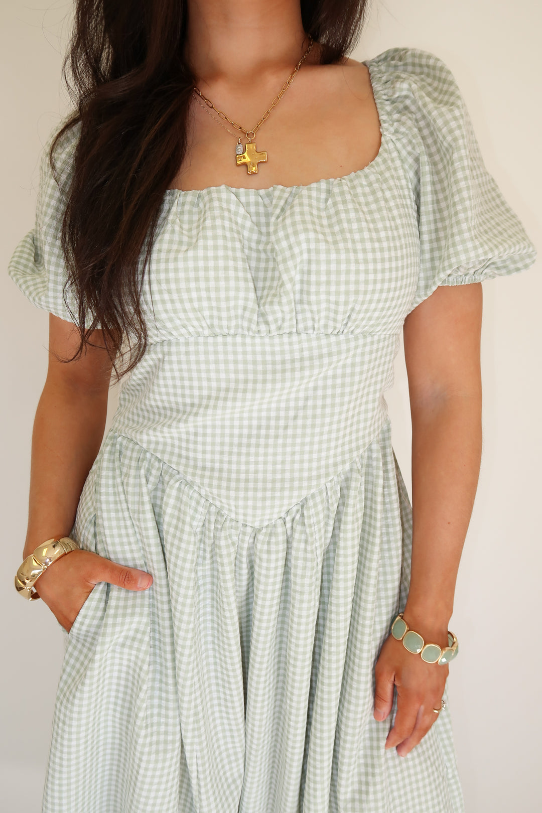 Sunday Picnic Midi Dress - The Pink Tulip Clothing