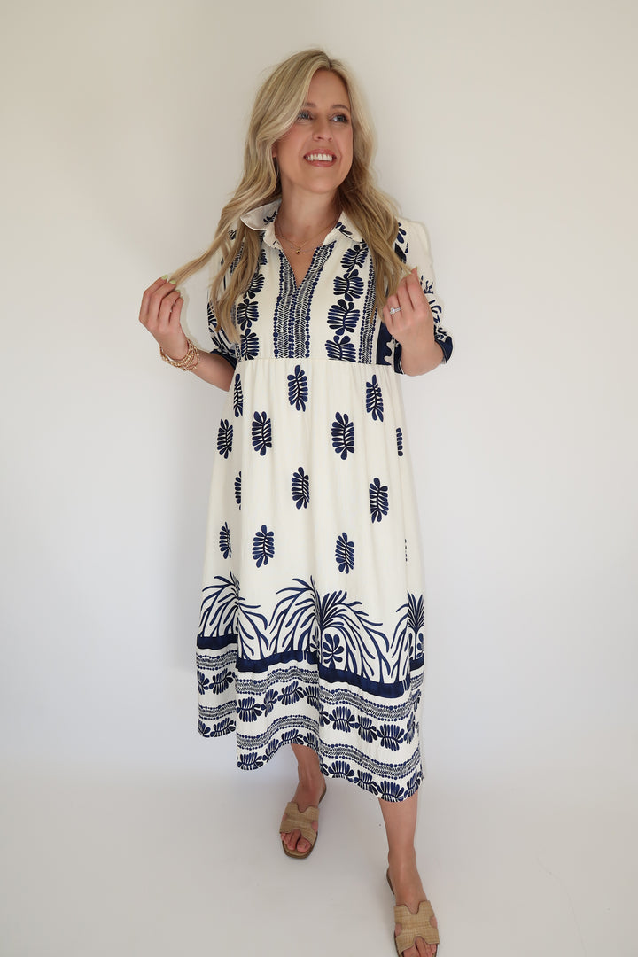 Borderline Chic Dress - The Pink Tulip Clothing