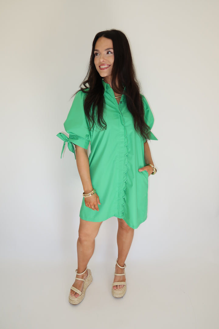 Pretty in Scallops Dress - The Pink Tulip Clothing