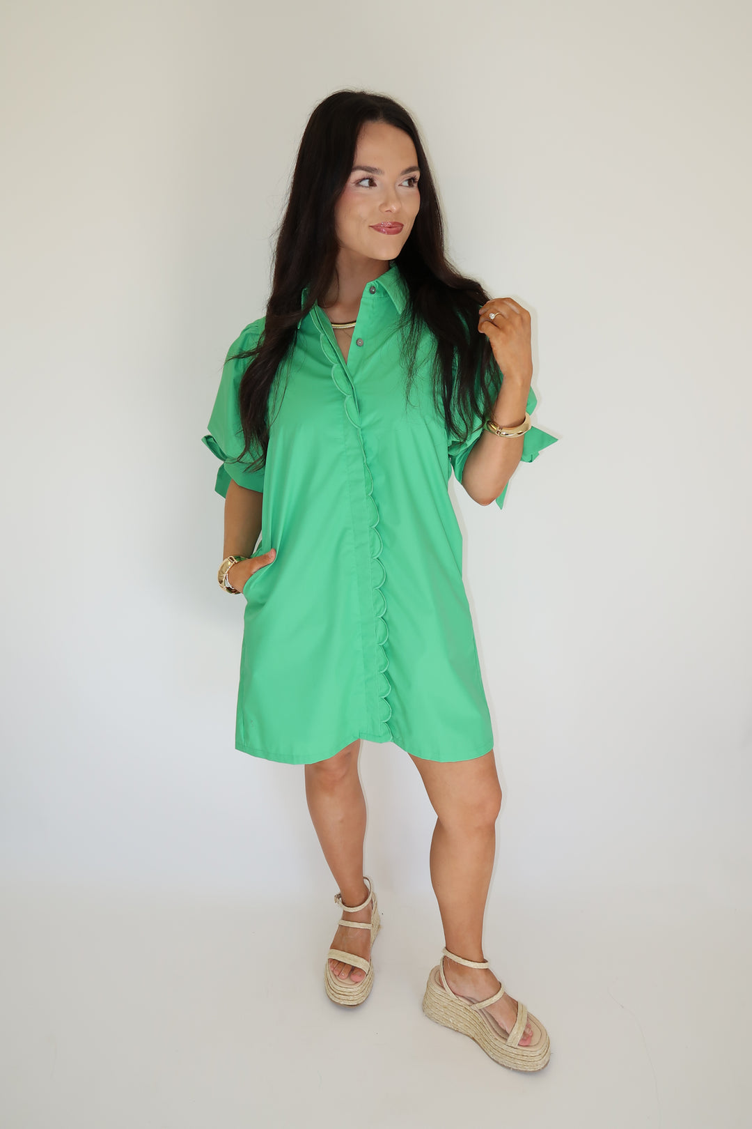 Pretty in Scallops Dress - The Pink Tulip Clothing