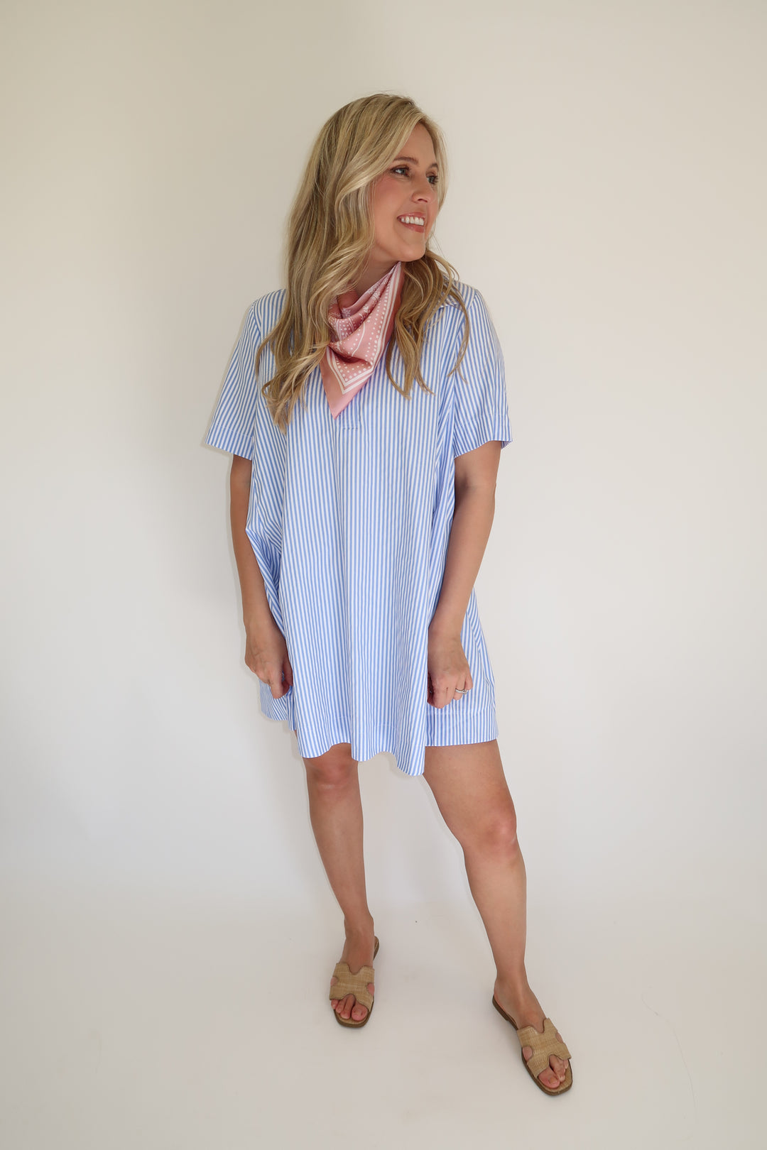 Class Act Stripe Dress - The Pink Tulip Clothing