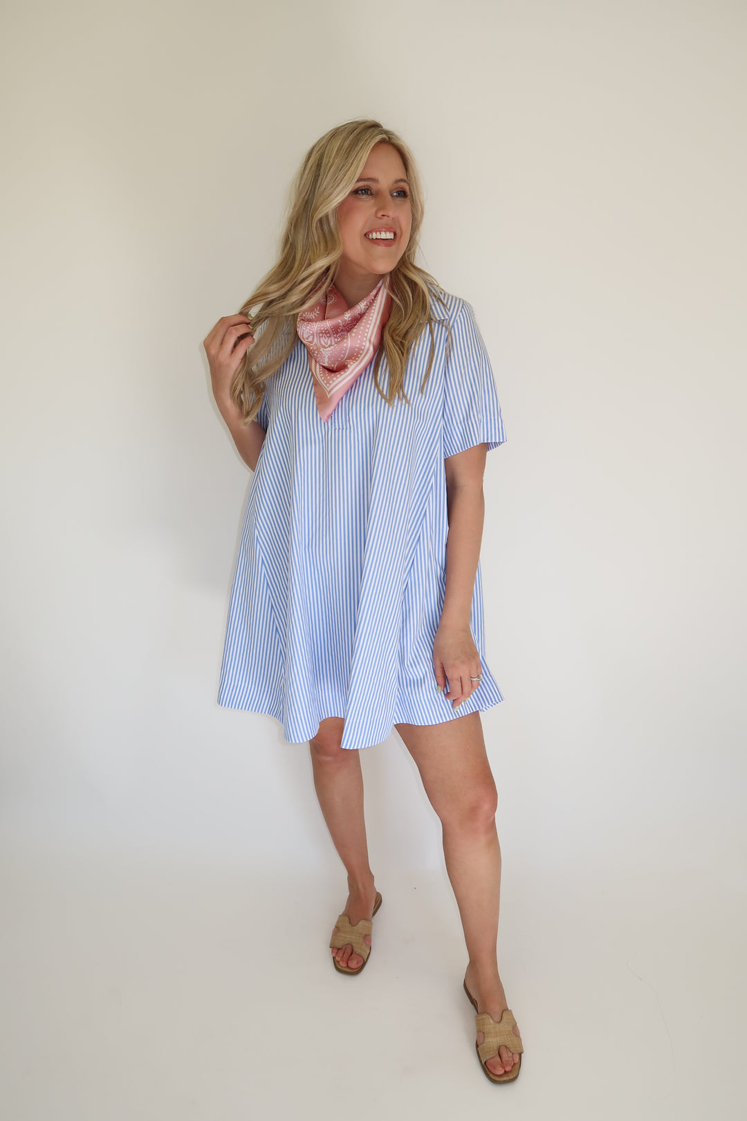 Class Act Stripe Dress - The Pink Tulip Clothing