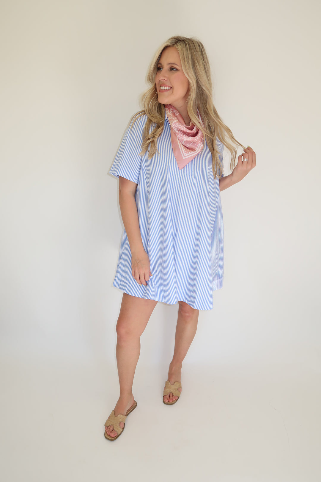 Class Act Stripe Dress - The Pink Tulip Clothing