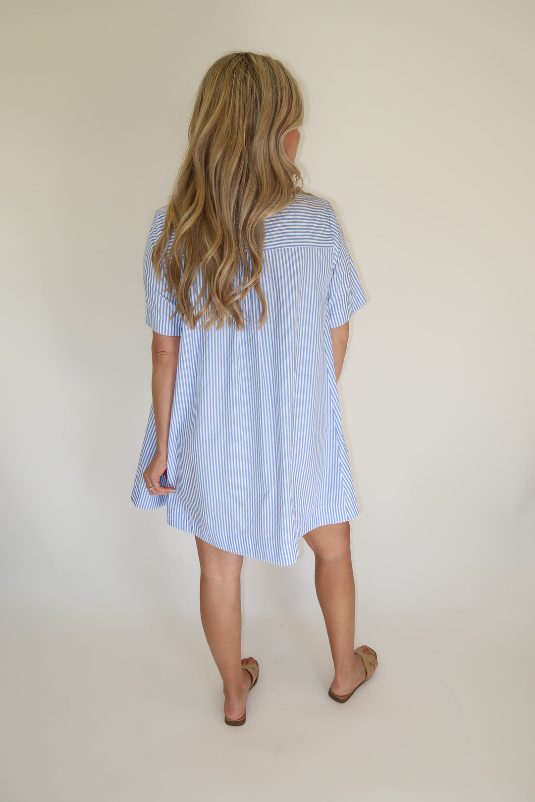 Class Act Stripe Dress - The Pink Tulip Clothing