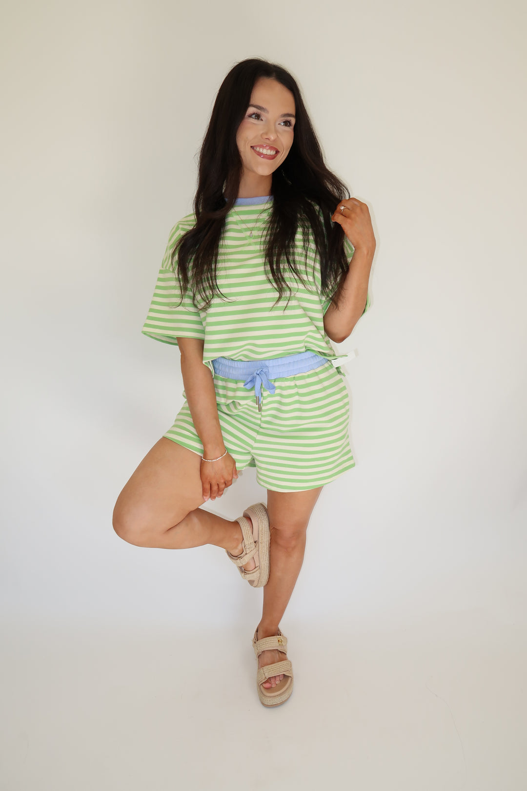 Cozy Stripe Top - The Pink Tulip Clothing