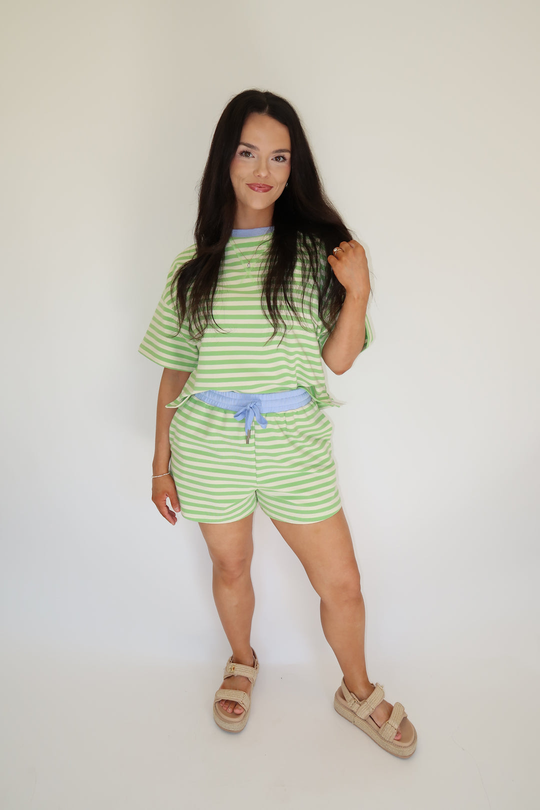 Cozy Stripe Top - The Pink Tulip Clothing