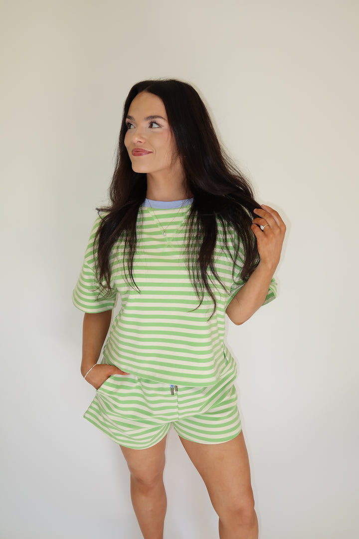 Sweet Stripe Shorts - The Pink Tulip Clothing