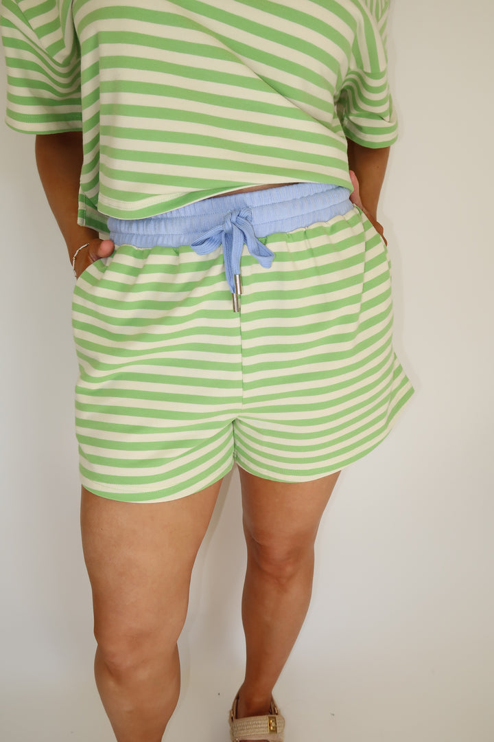 Sweet Stripe Shorts - The Pink Tulip Clothing
