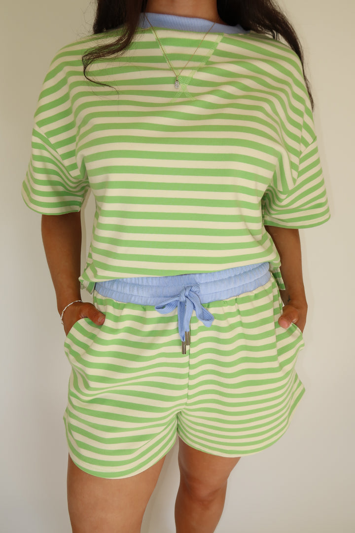 Sweet Stripe Shorts - The Pink Tulip Clothing