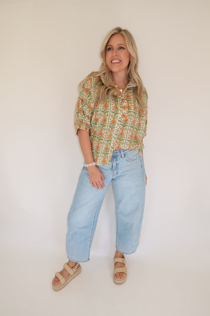 Stripe Story Top - The Pink Tulip Clothing