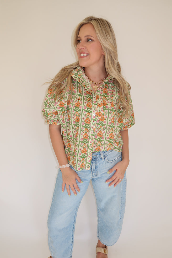 Stripe Story Top - The Pink Tulip Clothing