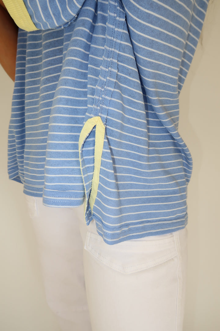 Coastal Stripe Top - The Pink Tulip Clothing