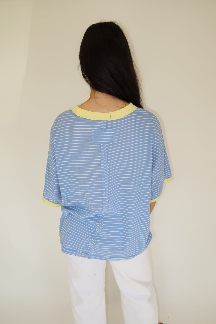 Coastal Stripe Top - The Pink Tulip Clothing