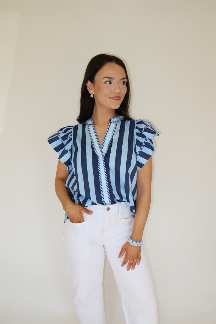 Two Tone Moment Top - The Pink Tulip Clothing