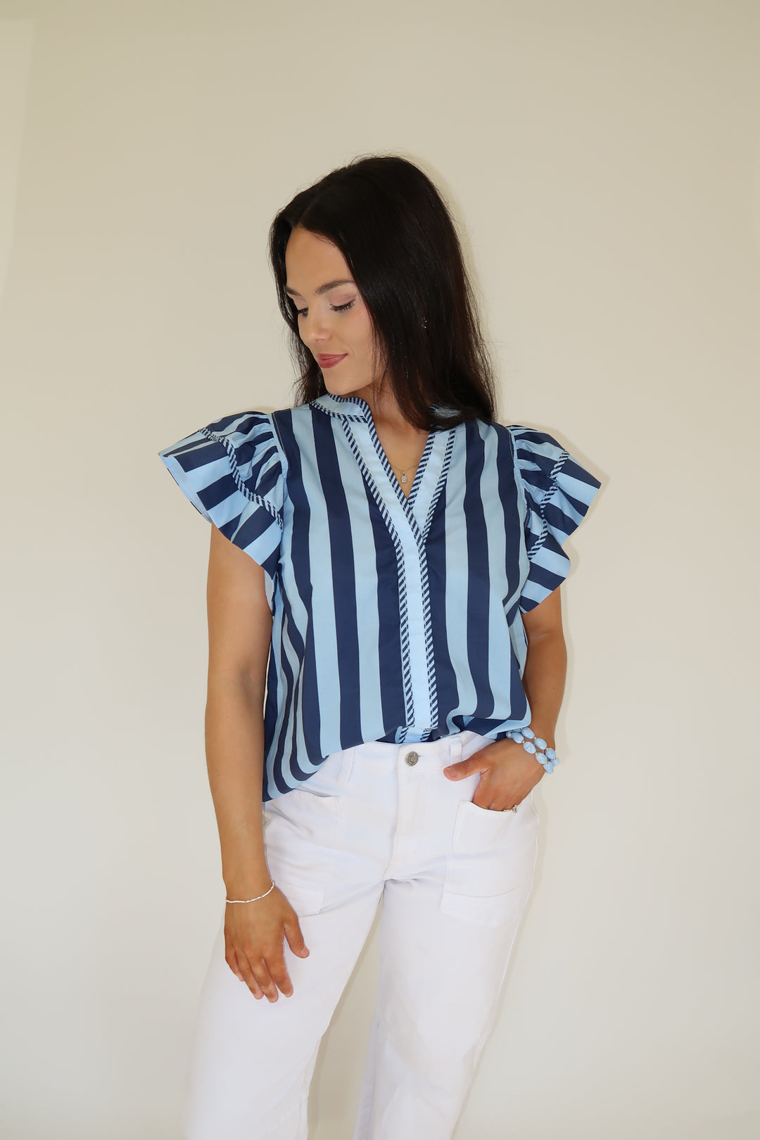 Two Tone Moment Top - The Pink Tulip Clothing