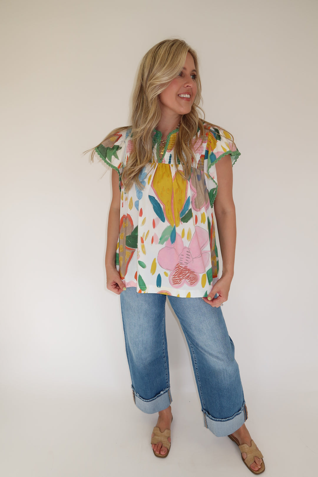Painted Light Top - The Pink Tulip Clothing