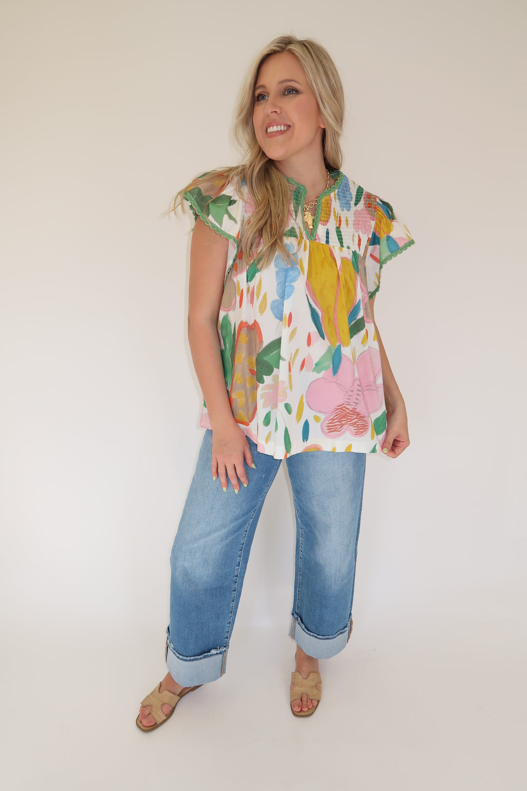 Painted Light Top - The Pink Tulip Clothing