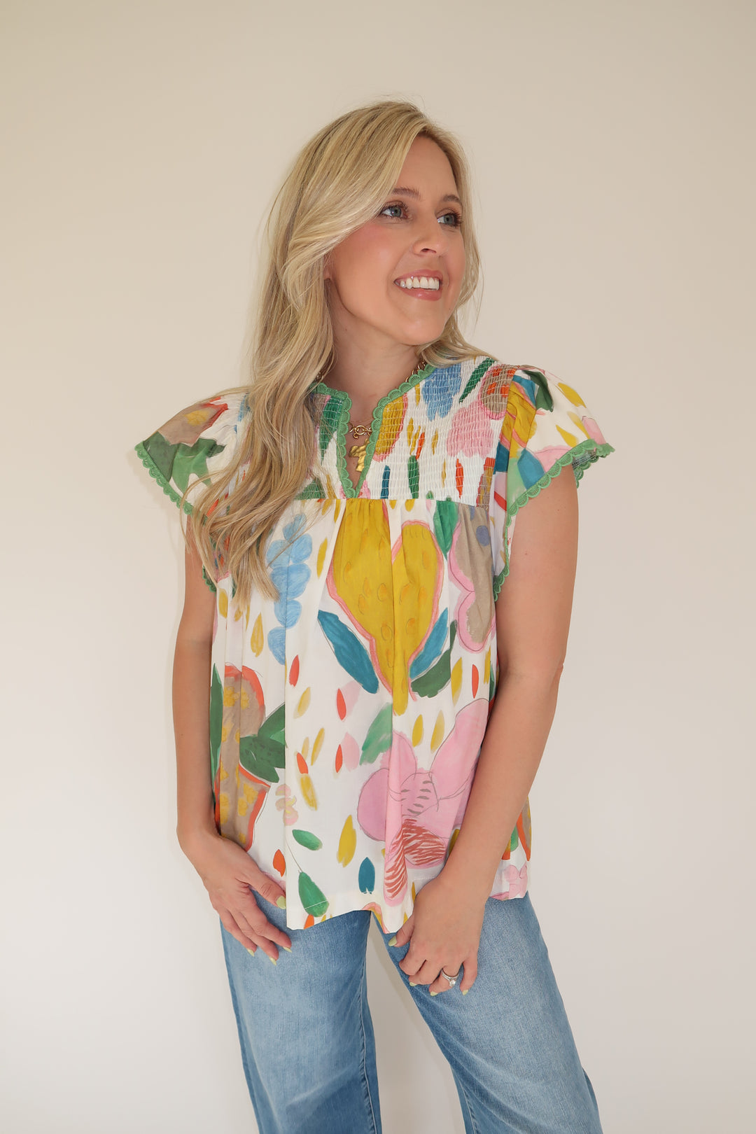 Painted Light Top - The Pink Tulip Clothing