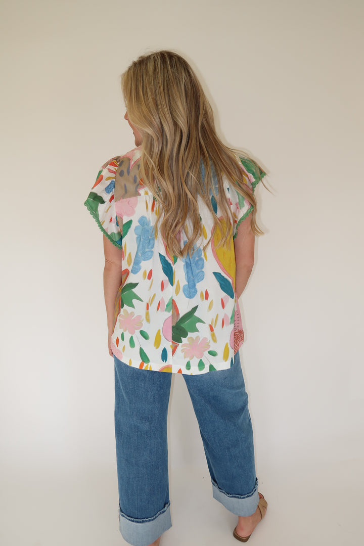 Painted Light Top - The Pink Tulip Clothing