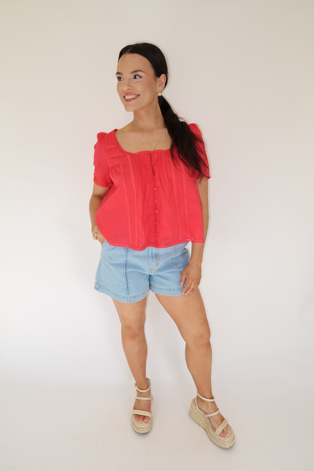 Pretty Little Details Top - The Pink Tulip Clothing