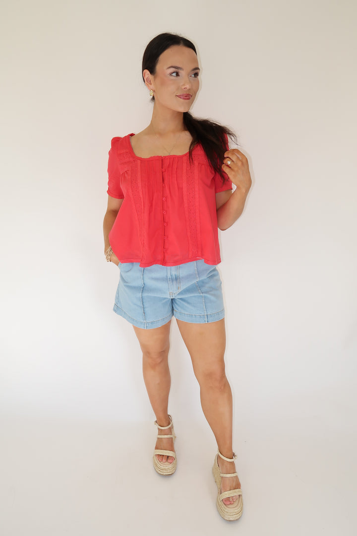 Pretty Little Details Top - The Pink Tulip Clothing