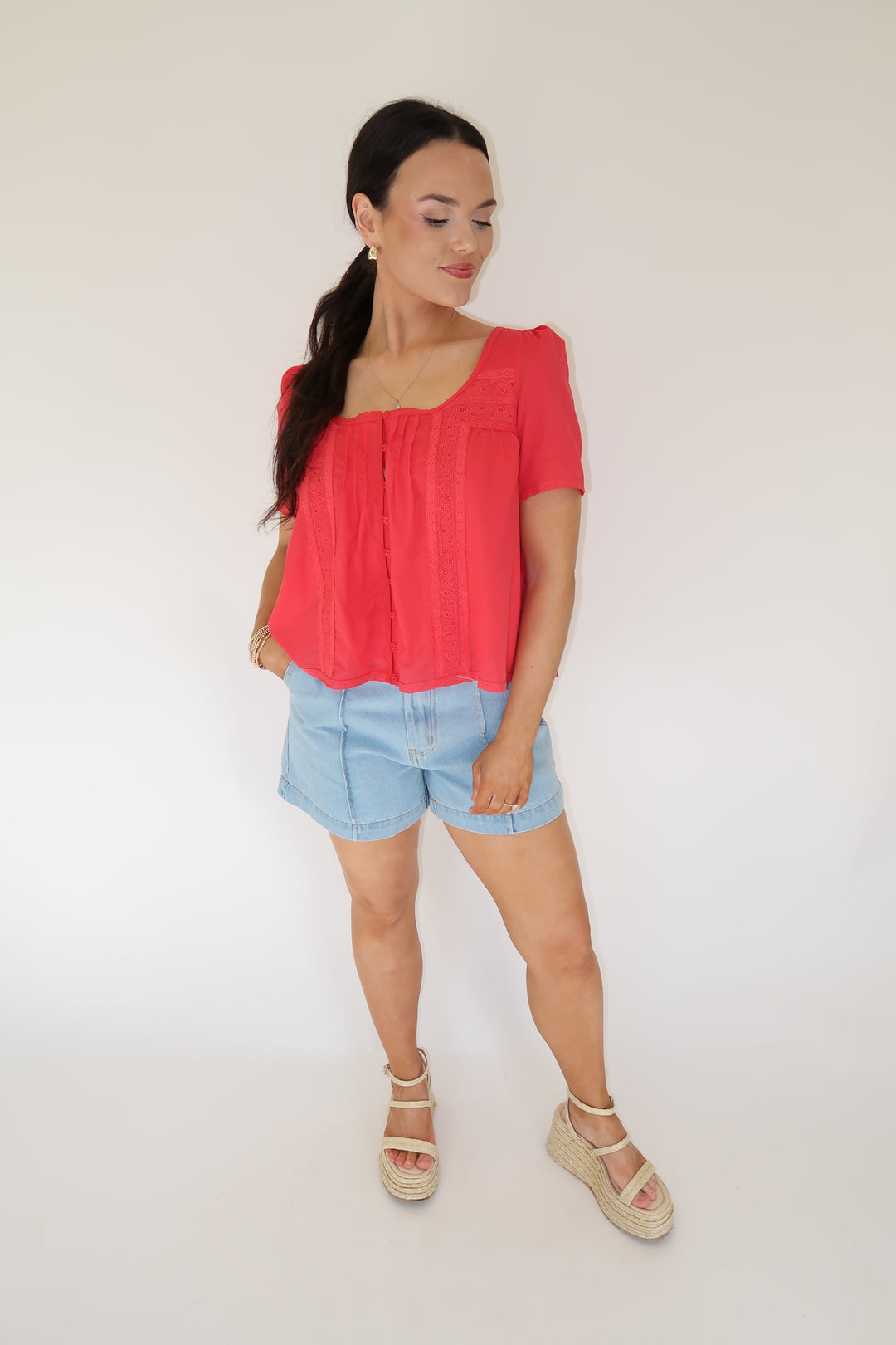 Pretty Little Details Top - The Pink Tulip Clothing