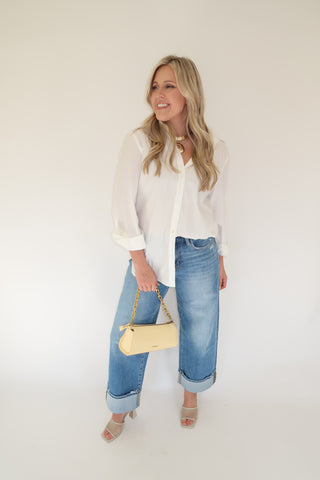 Fresh Start Button Down - The Pink Tulip Clothing