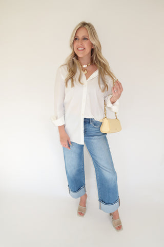 Fresh Start Button Down - The Pink Tulip Clothing