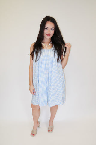 Picnic Date Dress BABYBLUE / Large