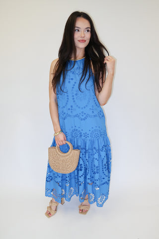 Sweet Garden Eyelet Dress - The Pink Tulip Clothing