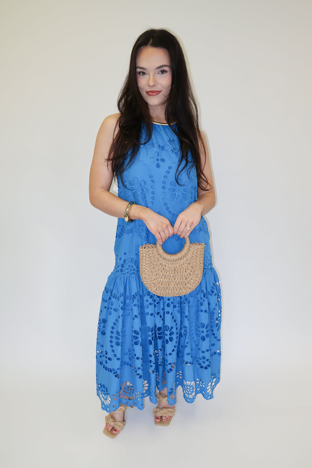 Sweet Garden Eyelet Dress - The Pink Tulip Clothing