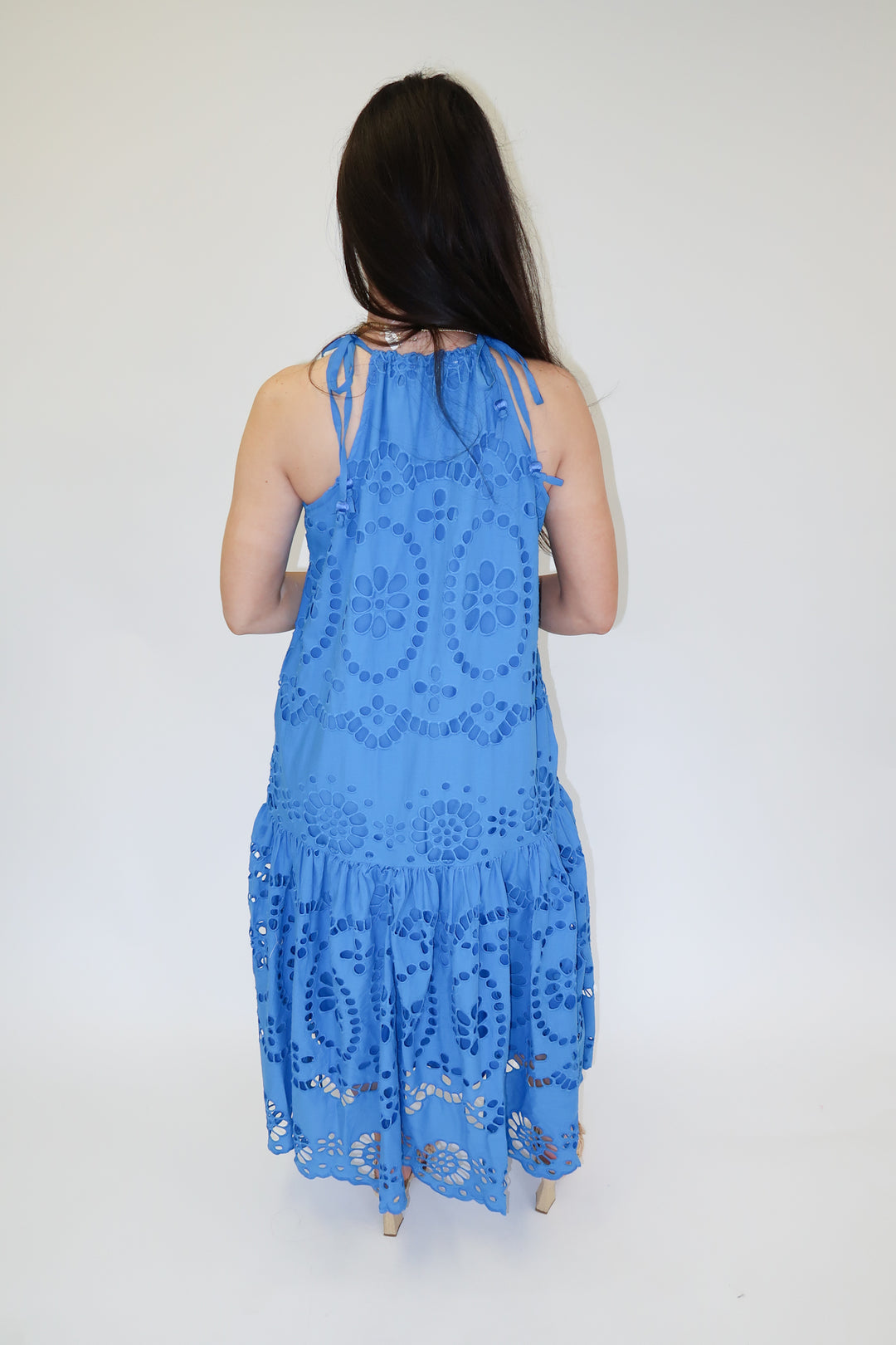 Sweet Garden Eyelet Dress - The Pink Tulip Clothing