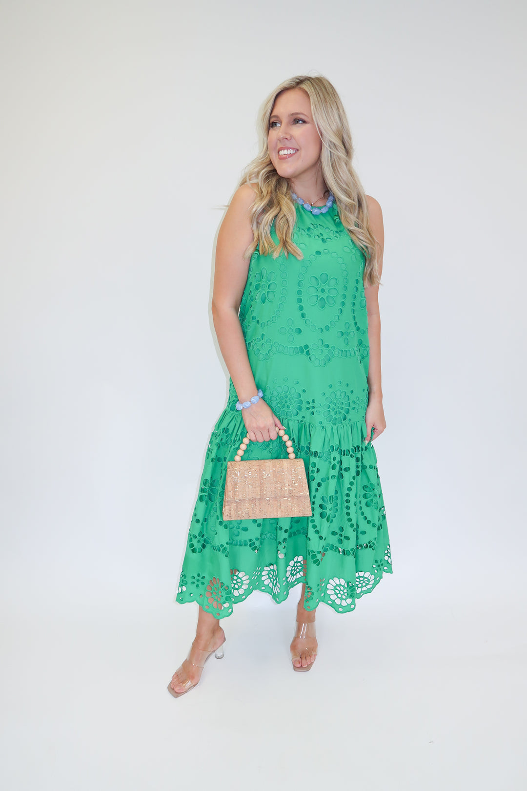 Sweet Garden Eyelet Dress - The Pink Tulip Clothing