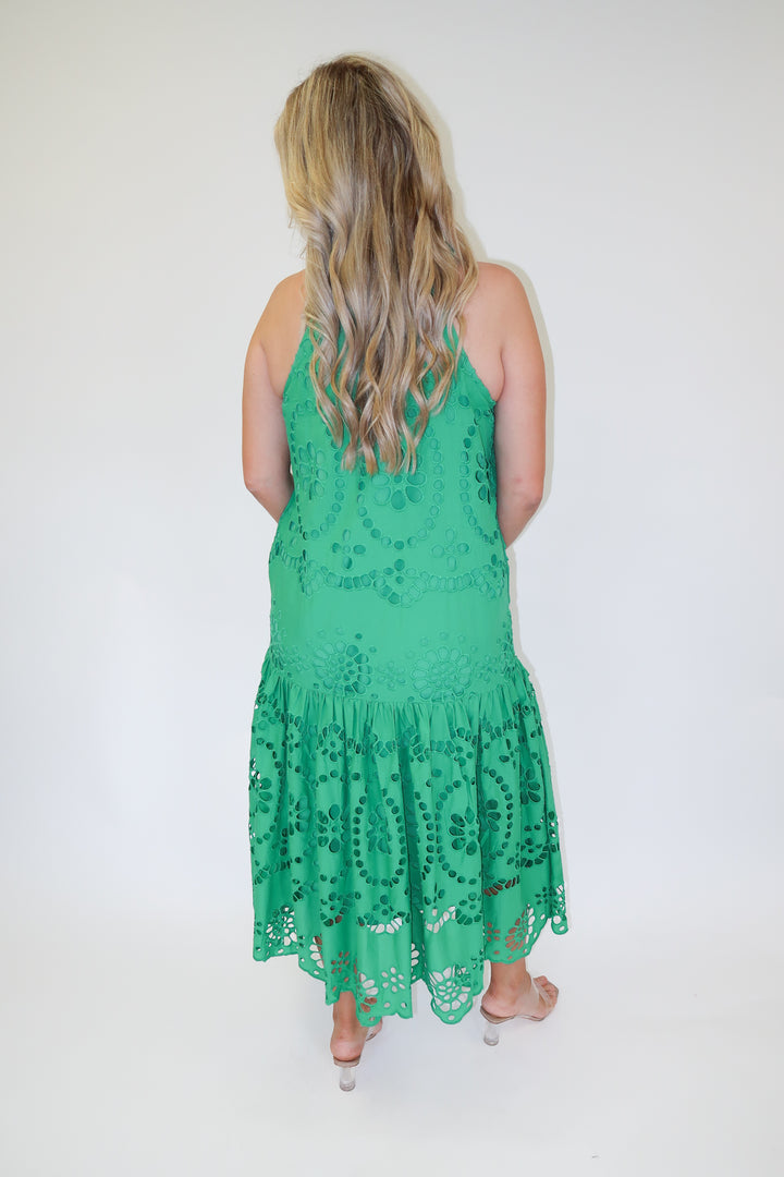 Sweet Garden Eyelet Dress - The Pink Tulip Clothing