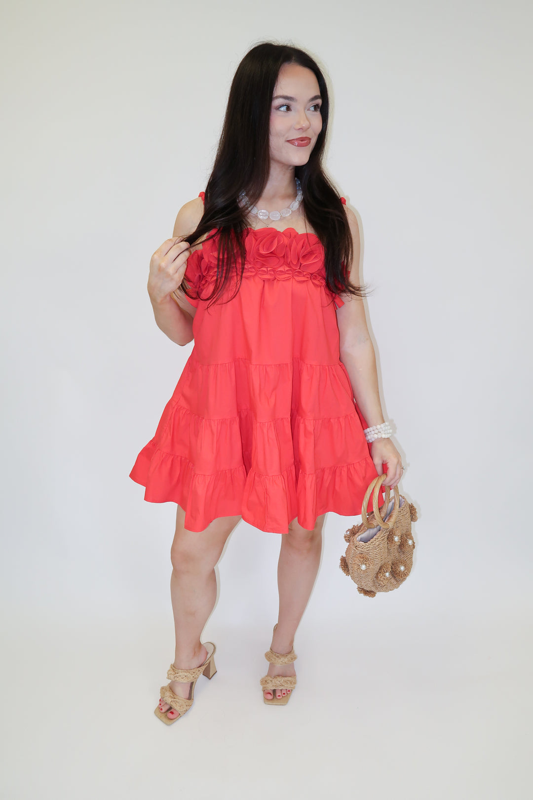 Santorini Sunset Dress - The Pink Tulip Clothing