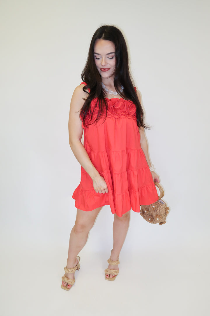 Santorini Sunset Dress - The Pink Tulip Clothing