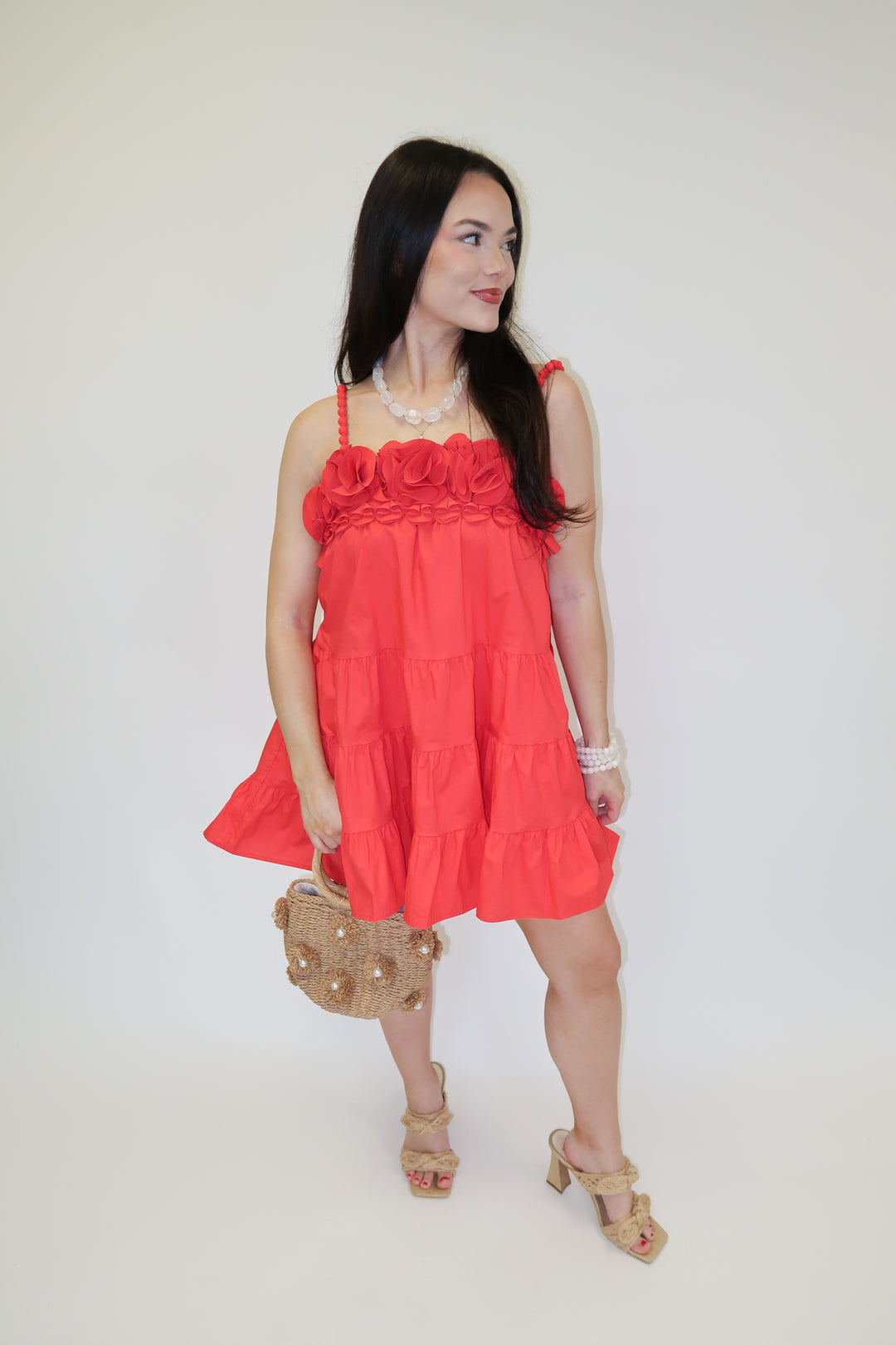 Santorini Sunset Dress - The Pink Tulip Clothing