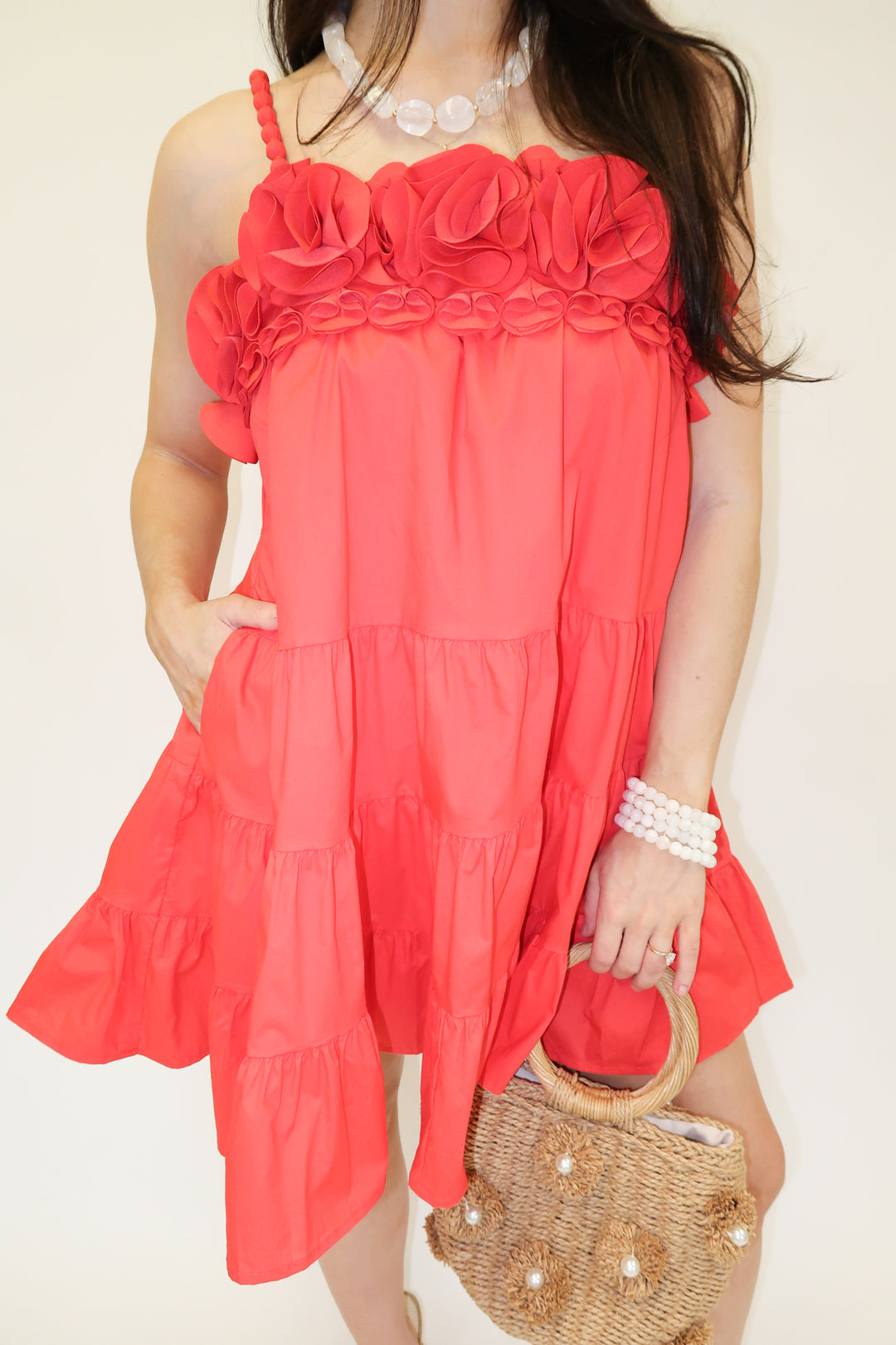 Santorini Sunset Dress - The Pink Tulip Clothing