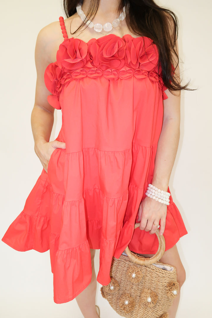 Santorini Sunset Dress - The Pink Tulip Clothing