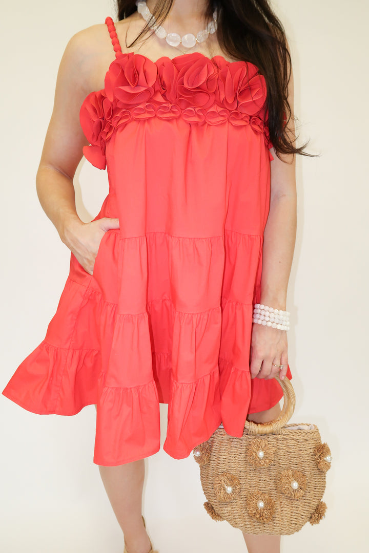 Santorini Sunset Dress - The Pink Tulip Clothing