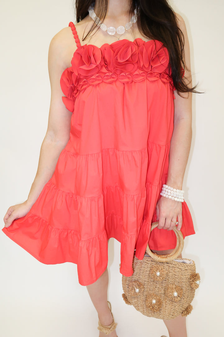 Santorini Sunset Dress - The Pink Tulip Clothing