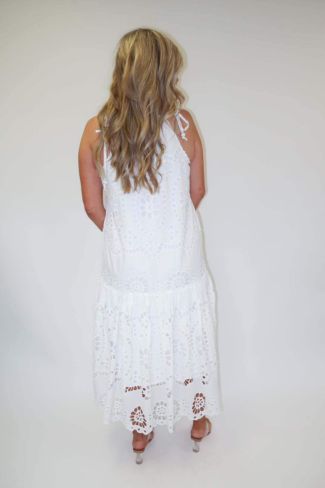 Sweet Garden Eyelet Dress - The Pink Tulip Clothing