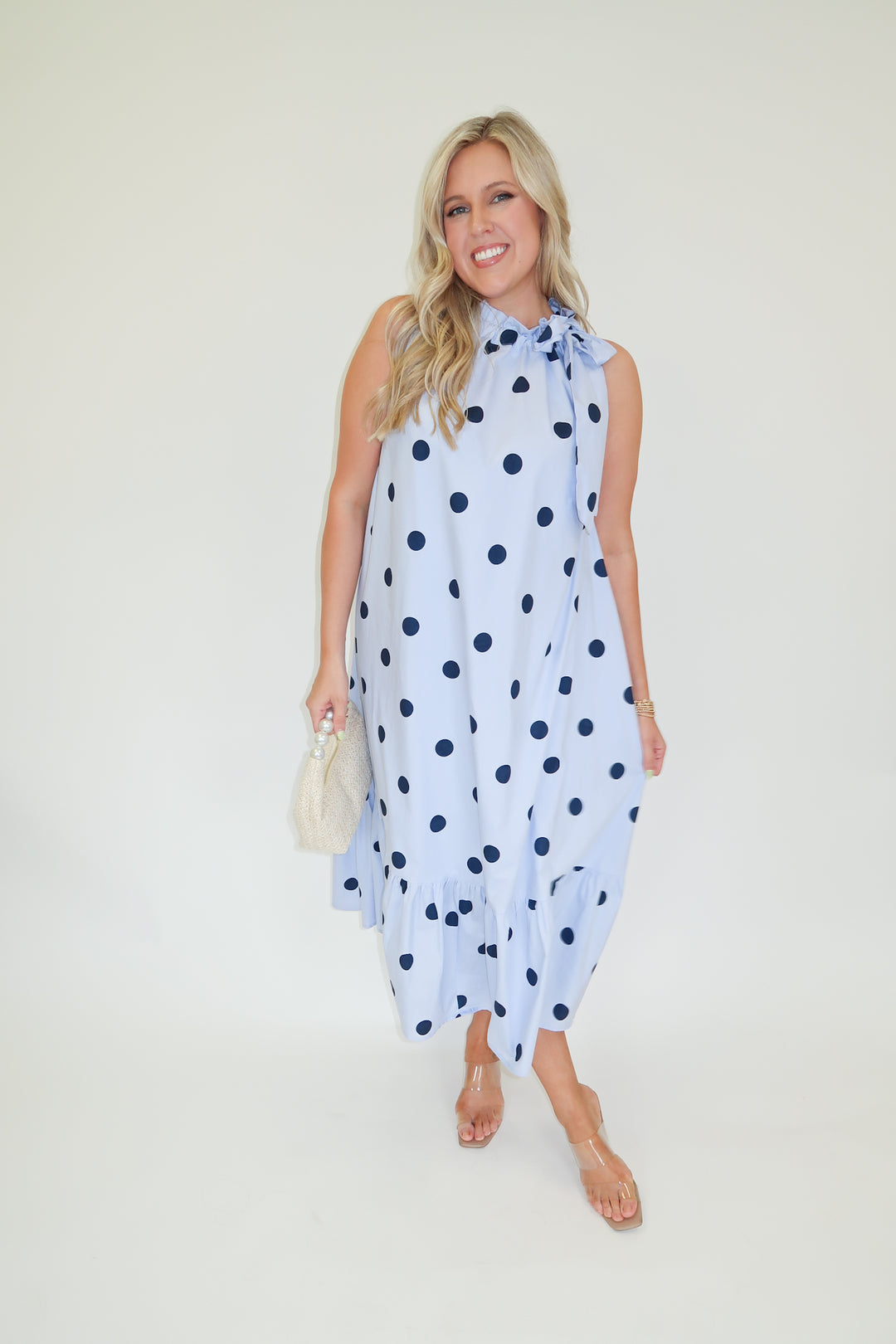 Polka Dot Charm Midi - The Pink Tulip Clothing